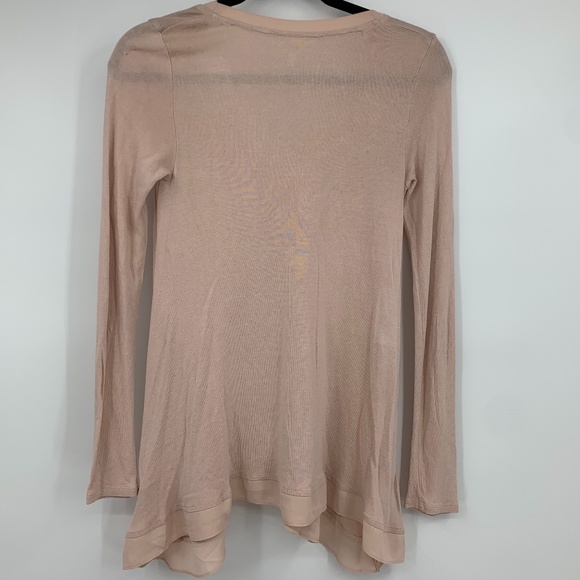 Anthropologie Deletta XS blouse knit vneck stretch - Picture 2 of 6